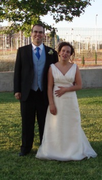 Los novios en los jardines