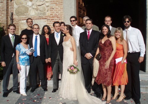 Foto de equipo con Keko y Tania