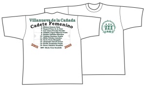 Las camisetas del Cadete Femenino